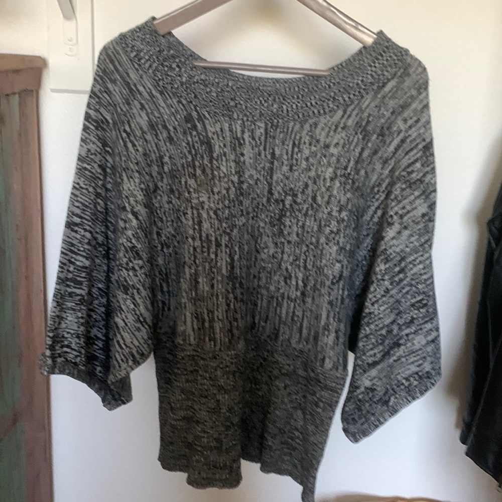 Vintage Brittany Black sweater kimono top XL preowned